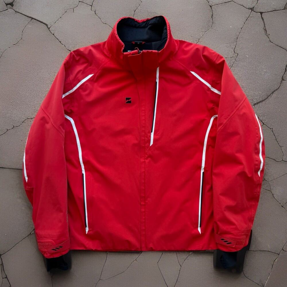 Mountain Force Jacket 50 Red Full Zip Insulated Winter Outerwear Colorado Ski